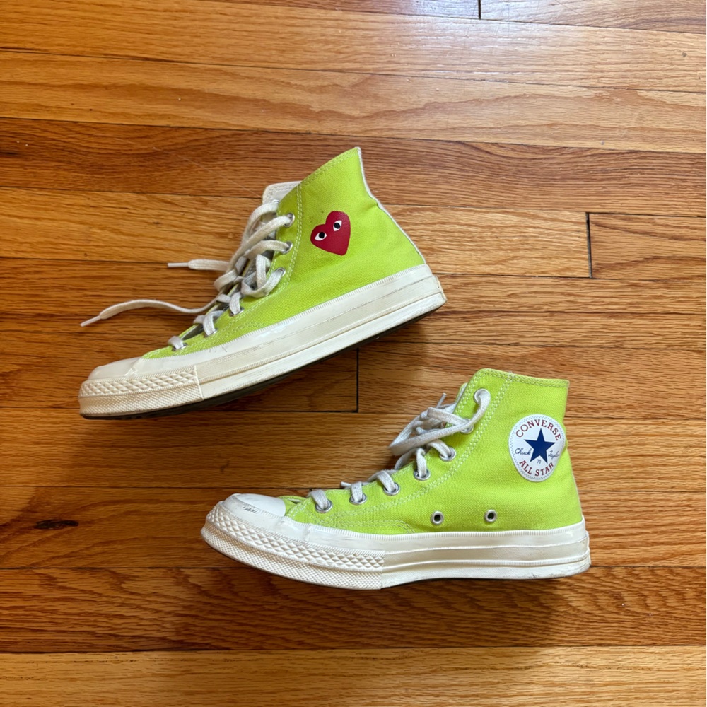 Converse Play Sneakers with Red Heart